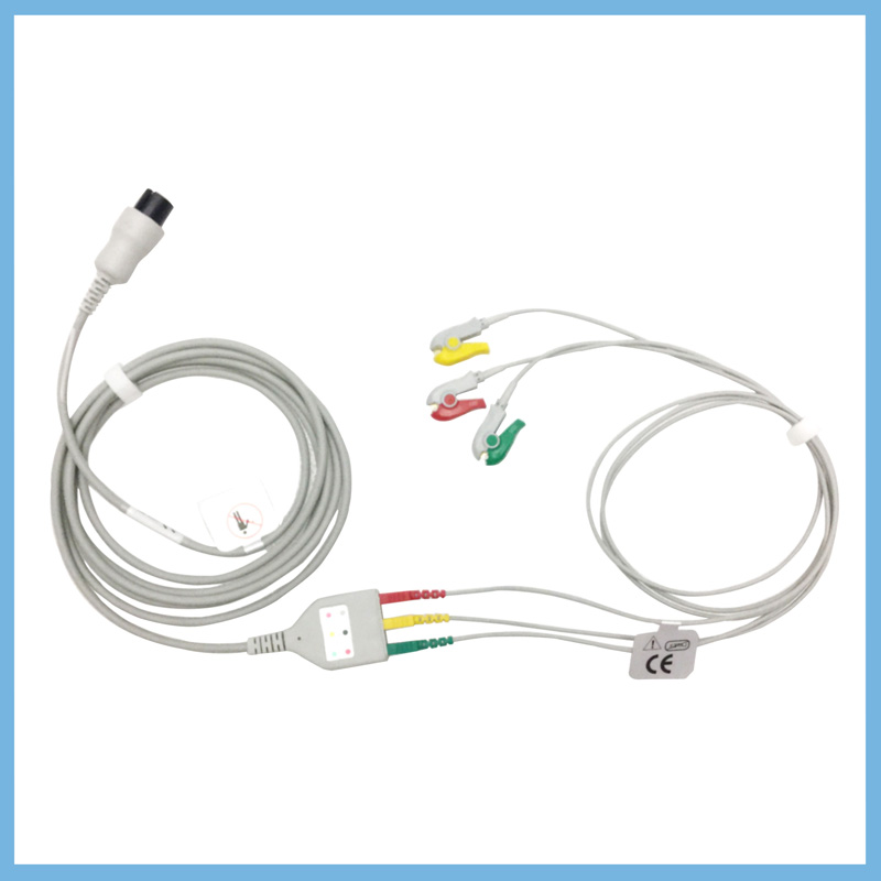 EKG cable used for eecp heart disease treatment